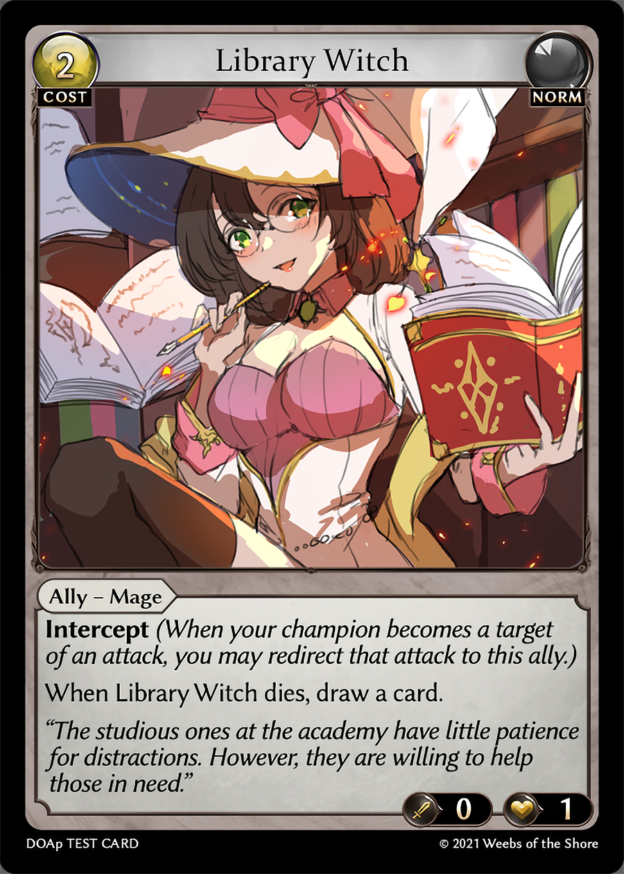 Hanh Chu's winning Library Witch doodle.
