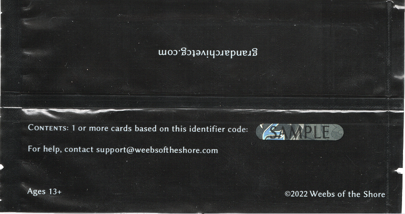 Grand Archive <code>SAMPLE</code> Promotional Pack scan.