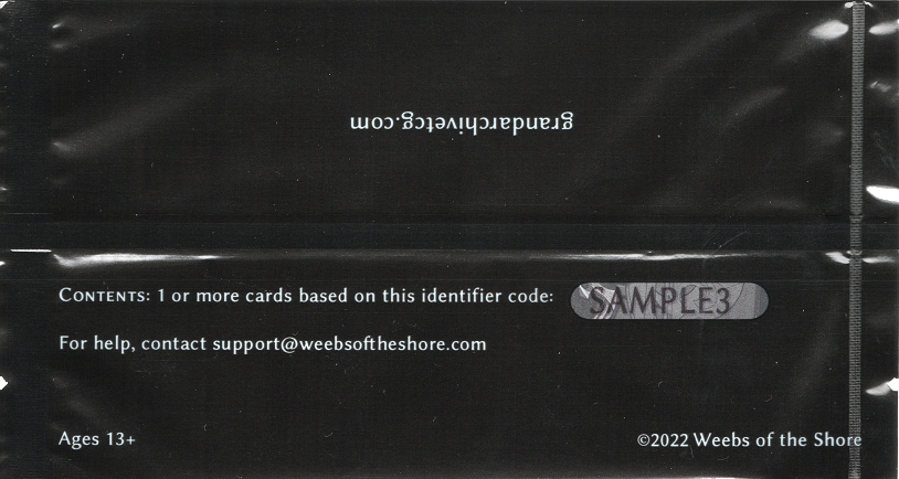 Grand Archive <code>SAMPLE3</code> Promotional Pack scan.